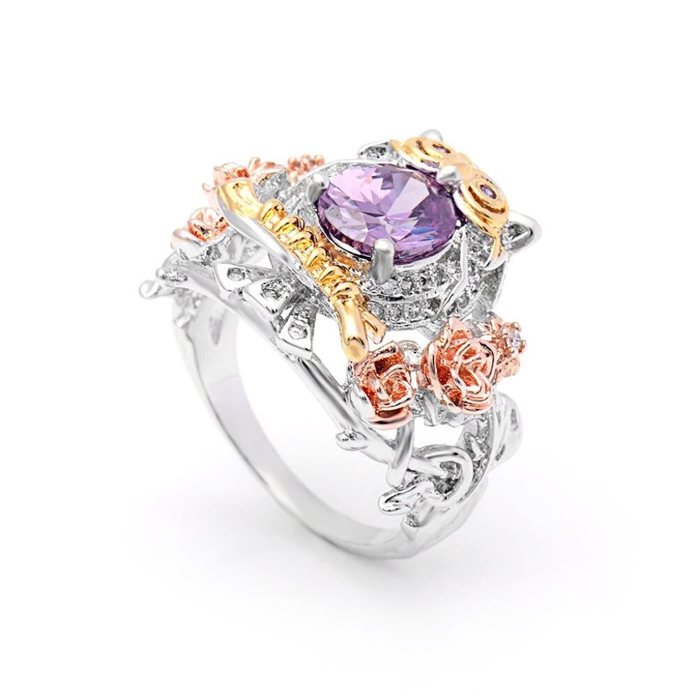 3 for $30 Women's Fashion Owl Ring Purple Buy 2 get 1 Free Statement Jewelry - Picture 3 of 7